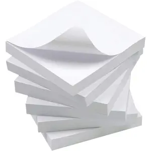 White Sticky Notes, 6 Pads, 3 X 3 Inch, 100 Sheets/Pad, Self-Stick Notes Pads, Easy  Notes for Office, School,  (White)