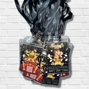 Customized ALL ACCESS VIP Passes for Hollywood Red Carpet Party