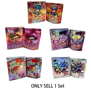 10pcs holographic polyester film bag, birthday packaging props, surprise gifts for holiday parties, DIY toy anti zipper bag