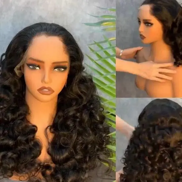 Luxury Deep Wave HD Lace Front Wig – Glueless Human Hair | Pre-Plucked | Natural Hairline
