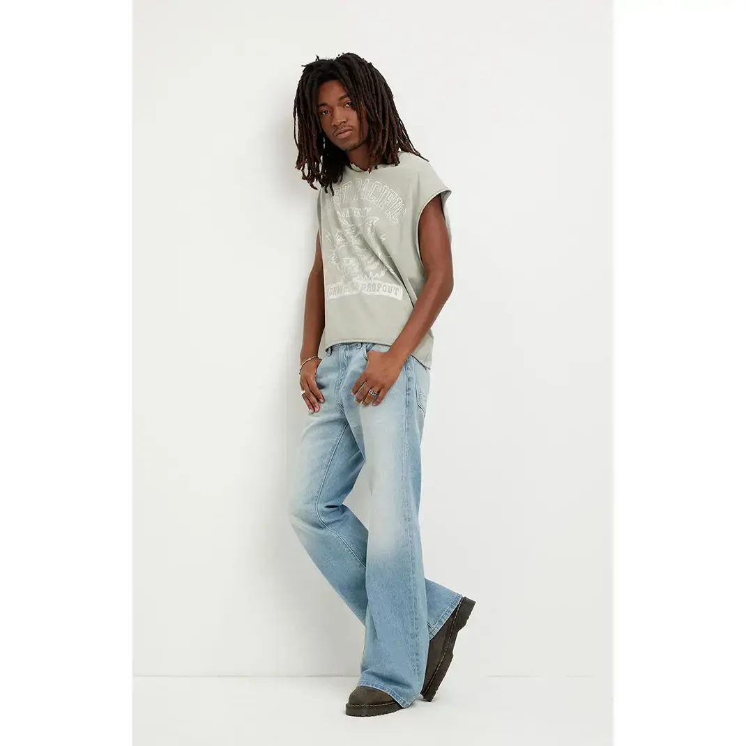 Pacsun Men's Jordan Baggy Bootcut Jeans Medium Blue Pacsun Men's Jordan Baggy Bootcut Jeans Medium Blue