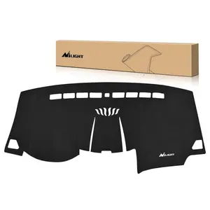 Nilight Suede Material Dash Cover for Ford Edge 2015-2024, Custom-Fit Non-Slip Dashboard Mat, Sunshade Glare Protector, Black Car Interior Accessory
