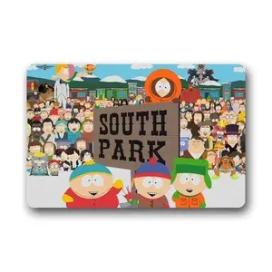 South Park Non-Slip Doormat, 23.6x15.7 in Machine Washable Rug, Indoor-Outdoor Floor Mat for Bathroom