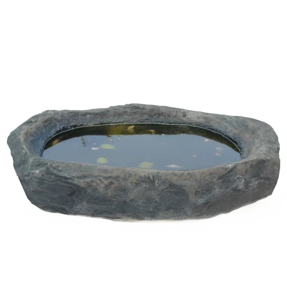 Gardenised QI004768 Gardenised Huge Decorative Outdoor Weather Resistant Faux Stone Realistic Sandstone Rock for Garden Patio Landscape Lightweight Boulder Utility Cover , Birdbath