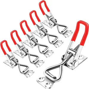 6 Pack Adjustable Toggle Latch Clamp 4001, , 330Lbs Holding Capacity Pull for Lid Jig