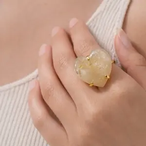 Heart Citrine Ring