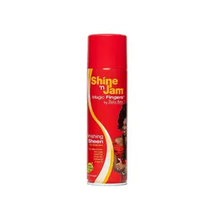 Shine 'n Jam Magic Fingers Finishing Sheen Gel, Honey & Argan Oil Infused Haircare Product for Braiders, Lightweight, 11.5 oz