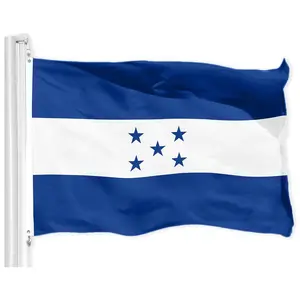 Honduras Honduran Flag |   3x5 feet |   Printed 150D - Indoor/Outdoor, Vibrant Colors, Brass Grommets, Quality Polyester, Much Thicker More Durable Than 100D 75D Polyester