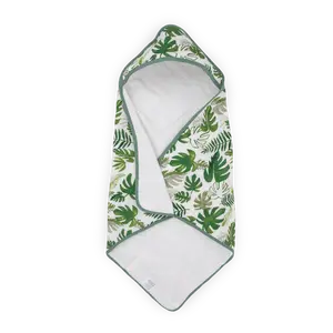 Infant Hooded Towel - Tropical Leaf
