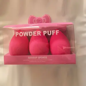 New Makeup Sponge Set, Ultra Soft, Powder-Resistant, Dry & Wet Use, Portable Beauty Tools, Fine Water Drop Gourd, 3-Piece Set, Elegant Packaging