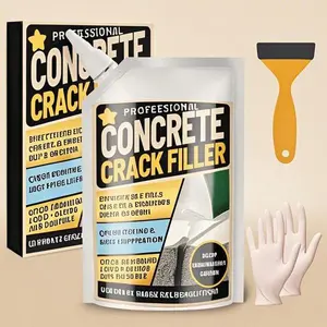 High Elasticity Self-Leveling Sealant, Waterproof Concrete Repair Glue for Driveway and Patio, Durable Outdoor Crack Filler for Walkway and Joint, Flexible Caulking Solution - 17.6 Floz