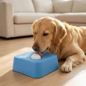 Interactive Dog Licking Toy, Ball Design, Tongue Cleaning, Non-Slip Slow Feeder Bowl, Training Puzzle Toy for All Breeds cataccessories