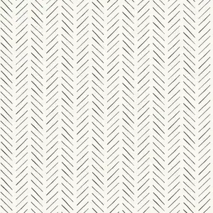 RoomMates Game Stripe Herringbone 20'x20.5" Peel & Stick Wallpaper, Cream