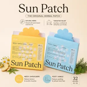 Sun Patch Natural Pain Relief Patches | Unique Scents like Lavender, Daily muscle comfort, Natural Ingredients, Vegan, Long-Lasting Relief, Effective For Menstrual Cramps, Perfect Gift TikTokshopdeals