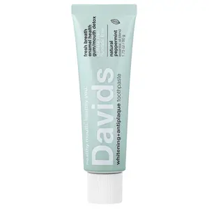 Davids Premium Toothpaste, Whitening Antiplaque, Natural Peppermint, 1.75 oz (50 g)