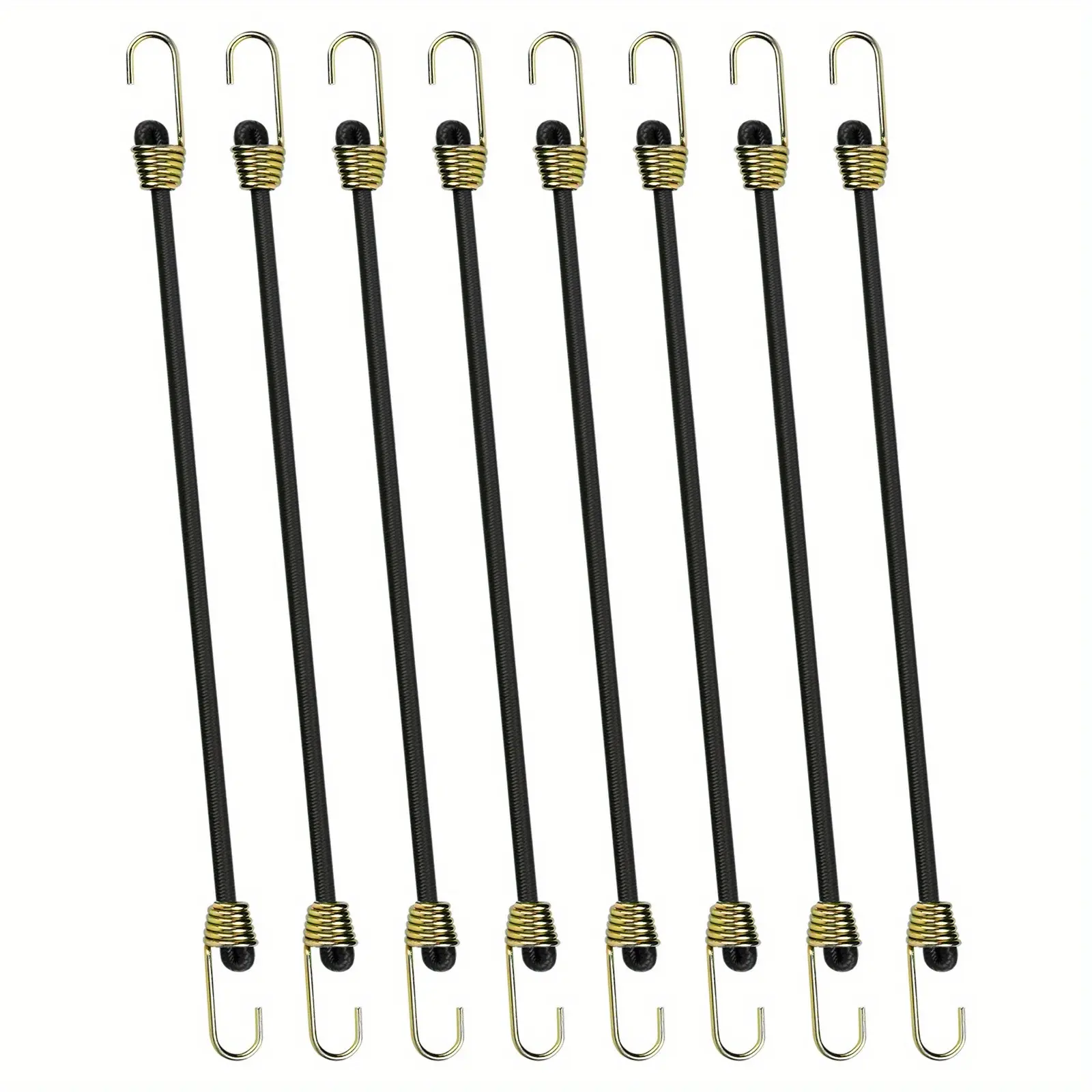 Elastic Bungee Cords with Hooks, 4/8pcs Mini Bungee Straps, Heavy Duty Straps, Multi-Purpose String Luggage Straps, Securing Fixings, Camping Tent Tarp, Durable Nylon Rope, Durable Tie Downs, Bungee Cords Heavy Duty Outdoor