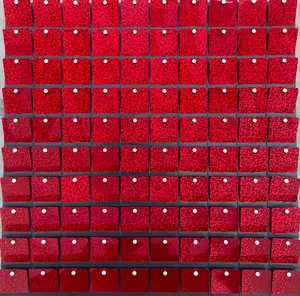 30 Piece Red Shimmer Wall Backdrop