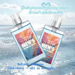 Men's pH-Balanced Intimate Wash: Plant-Based, Anti-Odor & Blue Fragrance Gentle Care