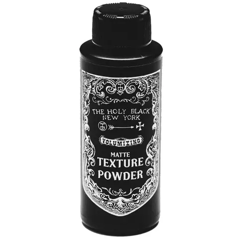 The Holy Black Matte Texture Powder - Volumizing Powder for Easy Styling & Restyleable Volume - Adult Haircare Product Unisex