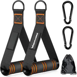 Gym Exercise Handles, Replacement Handle Attachments for  Machine Pulleys, Resistance Band and Strength Trainer, Pull Down Workout Accessories,  Gym Add  Equipment