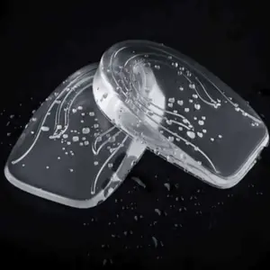 2pcs Of Silicone Transparent Height-Increasing Insoles For Men And Women, Half-Pad Height-Increasing Heel Pads, Elastic Pads, Heel Pads For Boots, No Tiring Feet When Exercising