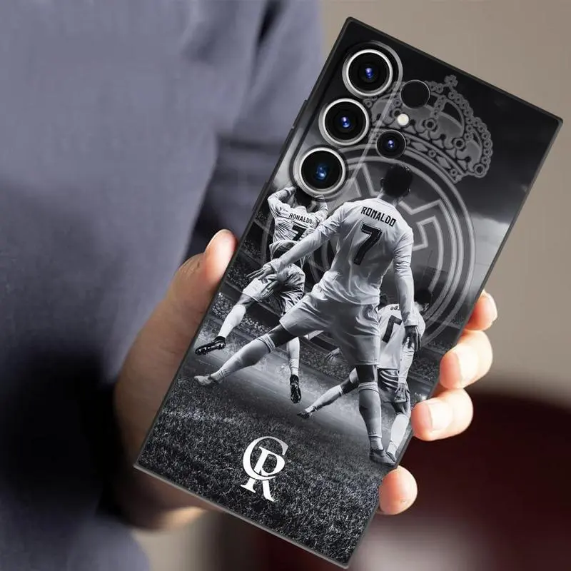 FootBall Star Case Suitable for Samsung for Galaxy S25 S24 S23 S22 S21 S20  FE Plus Ultra  S23Ultra S25Edge S25 Ultra S24 S25+ S23 FE S24Ultra Protection Protective Cellphone Protector, Accessories, Smartphone