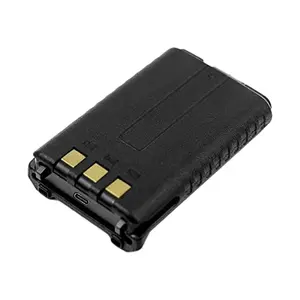 1 Pc Replacement Battery for Two Way Radio, Type-C Port Battery for Portable Intercom, Walkie Talkie Battery, USB Type-C Charging Port, Li-ion Battery Replacement for 5R 5RX BF-F8HP Series, High Power and Large Capacity, 1 Pack