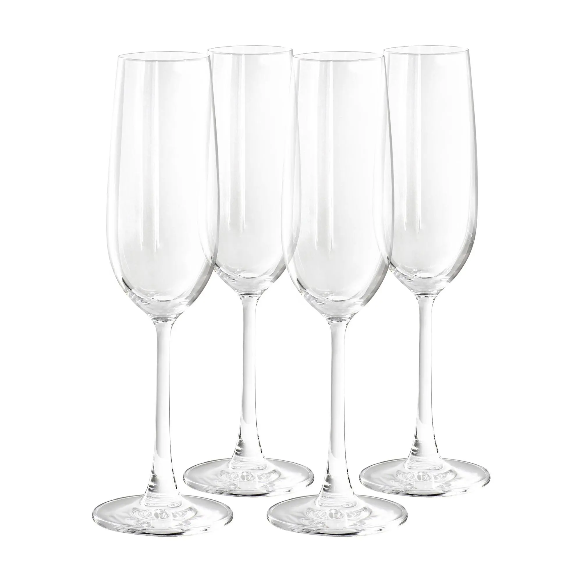 Martha Stewart 4 Piece 7.3 Ounce Flute Glass Set
