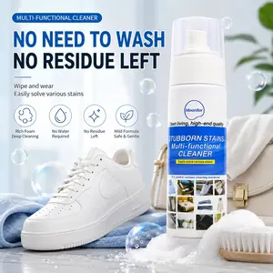 Sneaker Cleaner Foam 6.76oz - Quick Shoe Stain & Dirt Remover Safe for Leather, Suede, Nubuck, Canvas & Knit Shoes, Fast Dry Cleaning Solution for Sneakers and Casual Footwear