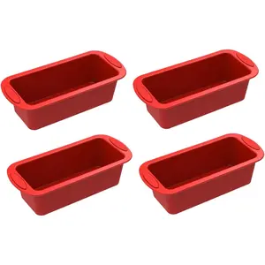4 Pack Mini Loaf Pans - Nonstick Mini Bread Loaf Pans,  Small Baking Pans for Loaf, Bread and Meatloaf - 5.7x2.5x2.2 inch