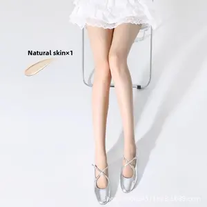 Mint Manbo Stockings for Women Summer Thin Anti-Snag Green 0D Ultra-Thin Nude Sunscreen Beauty Skin Base Pantyhose