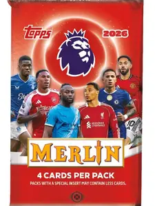 2 Packs - 2025/26 Topps Merlin Premier League EPL Soccer Hobby