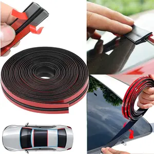 16.4Feet Car Windshield Rubber Seal Strip Weather Stripping Trim 14mm 19mm Soundproof Windshield Weather T Shape Sealing for Car Front Rear, Doors Windows,Automotive Interior Accessories