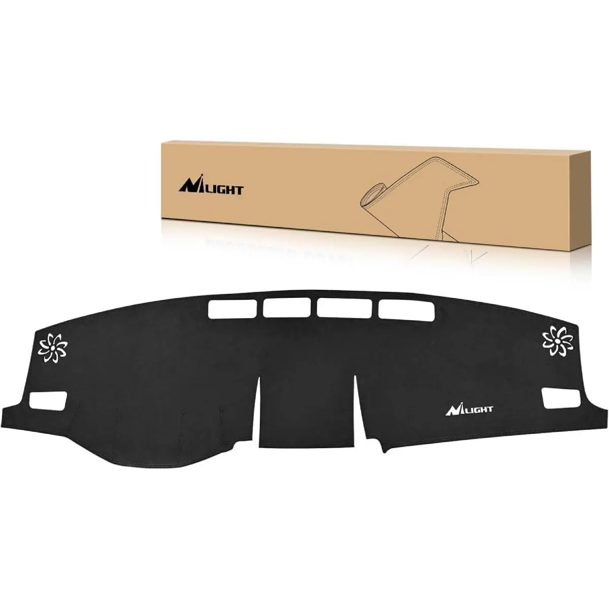 Nilight Custom Fit Suede Dashboard Mat for Toyota Rav4 2019-2024, Non-Slip Sunshade Glare Protector, Black Car Interior Accessories, Cars Accessories, Accessories For Car