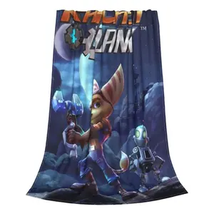 Ratchet and Clank Essential Collection Blankets Soft Warm Flannel Throw Blanket Plush for Bed Living room Picnic Travel Home  Christmas gift  Dream Weave Home
