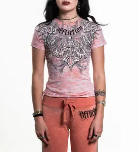 Affliction Women's T-shirt Skeleton