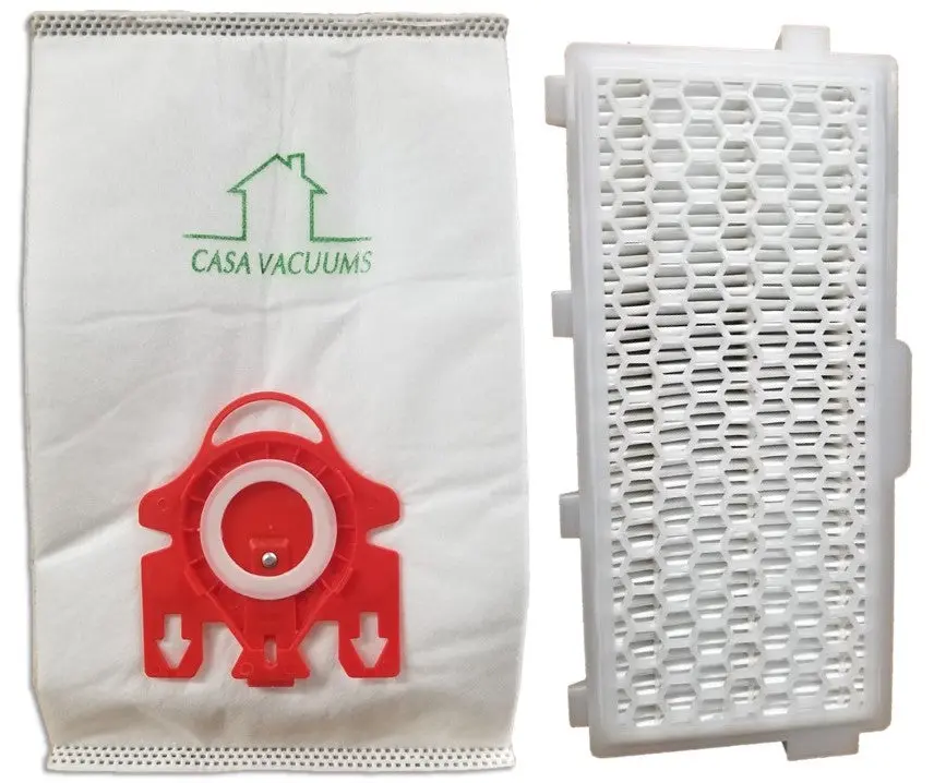 Miele Complete C1 Compact C1 C2 S4 S6 Bundle Miele FJM AirClean Bags 10 Pack + 2 AirClean filters (SF SAC 20/30) + 2 Motor Protection filters + 1 HA50 HEPA AirClean Filter