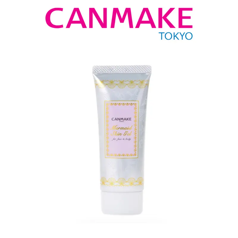 CANMAKE Mermaid Skin Gel Makeup Primer - 01 Unscented Fair, Ultra Sheer Invisible Tone-Enhancing Moisturizing Skin Enhancer Makeup Base with UV Face Sunscreen, Hydrating Formula, Sunscreen For Face