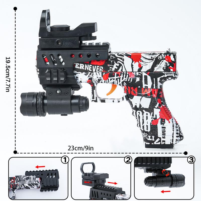 2in1 Softball & Gel Beads Toy Gun (Gel Beads not Included)- Indoor and Outdoor Personal Team Shooting Game Toy Gun for Boys and Girls Ages 3+ Toy Christmas,Holiday,Birthday Gifts!