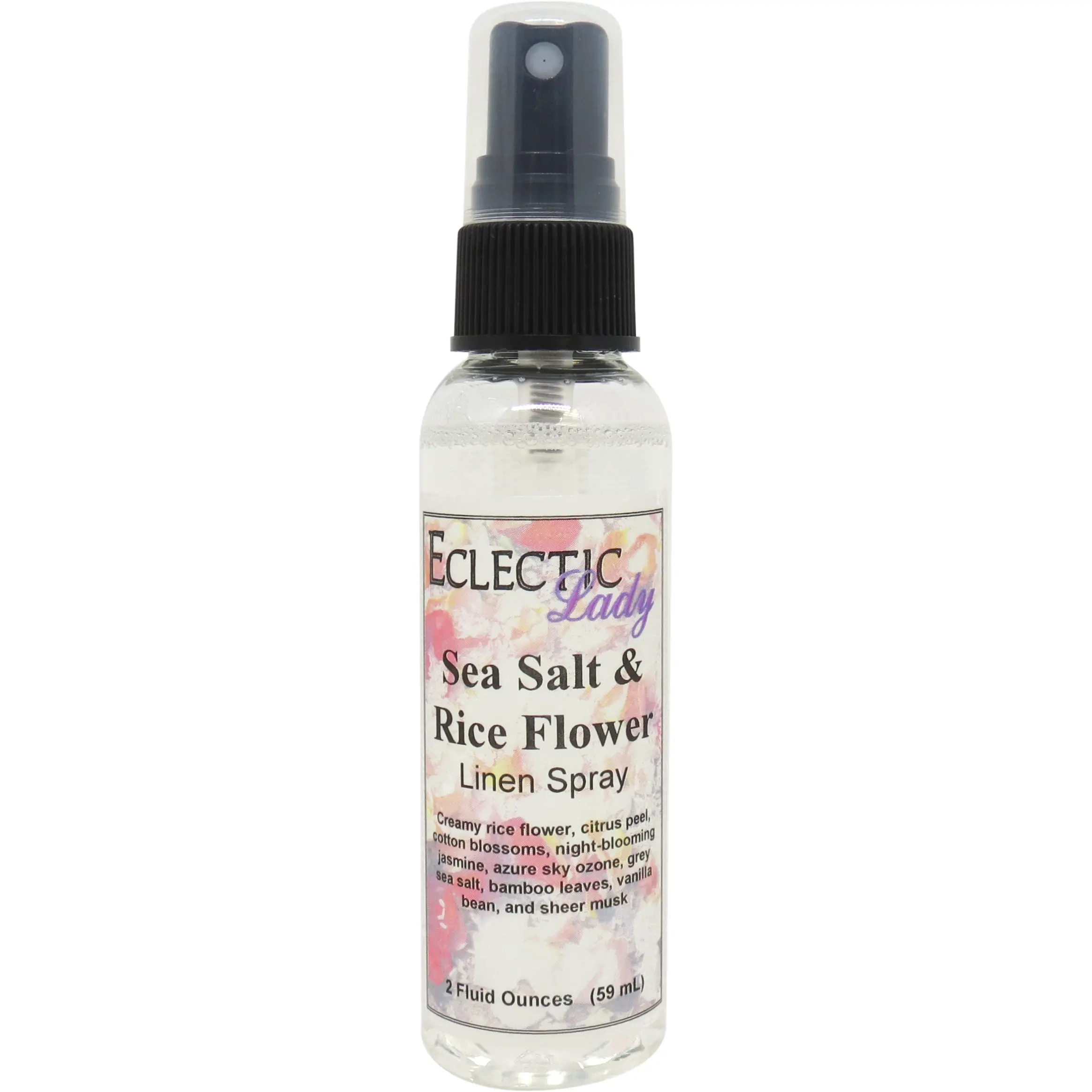 Sea Salt And Rice Flower Linen and Sheet Spray - No Artificial Colors, Parabens, or Preservatives - Long-Lasting Scent for Bed, Fabric & Pillow