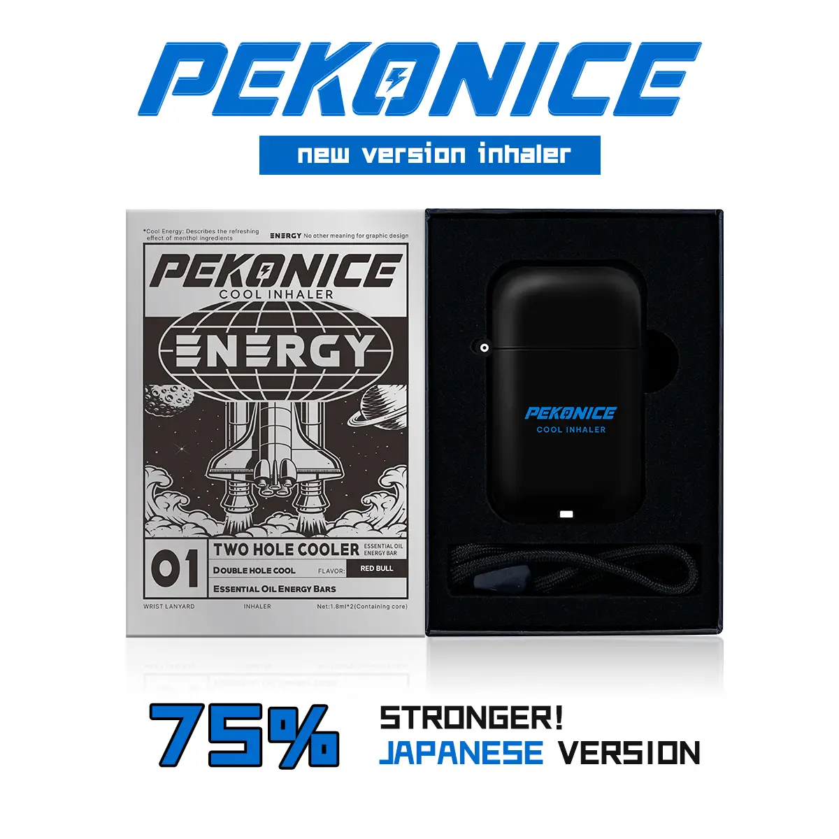 Pekonice Powerful Nasal Inhaler Essential Oil Japanese Version | Stay Alert for Long Drives, Study, and Work | Fight Fatigue & Drowsiness!