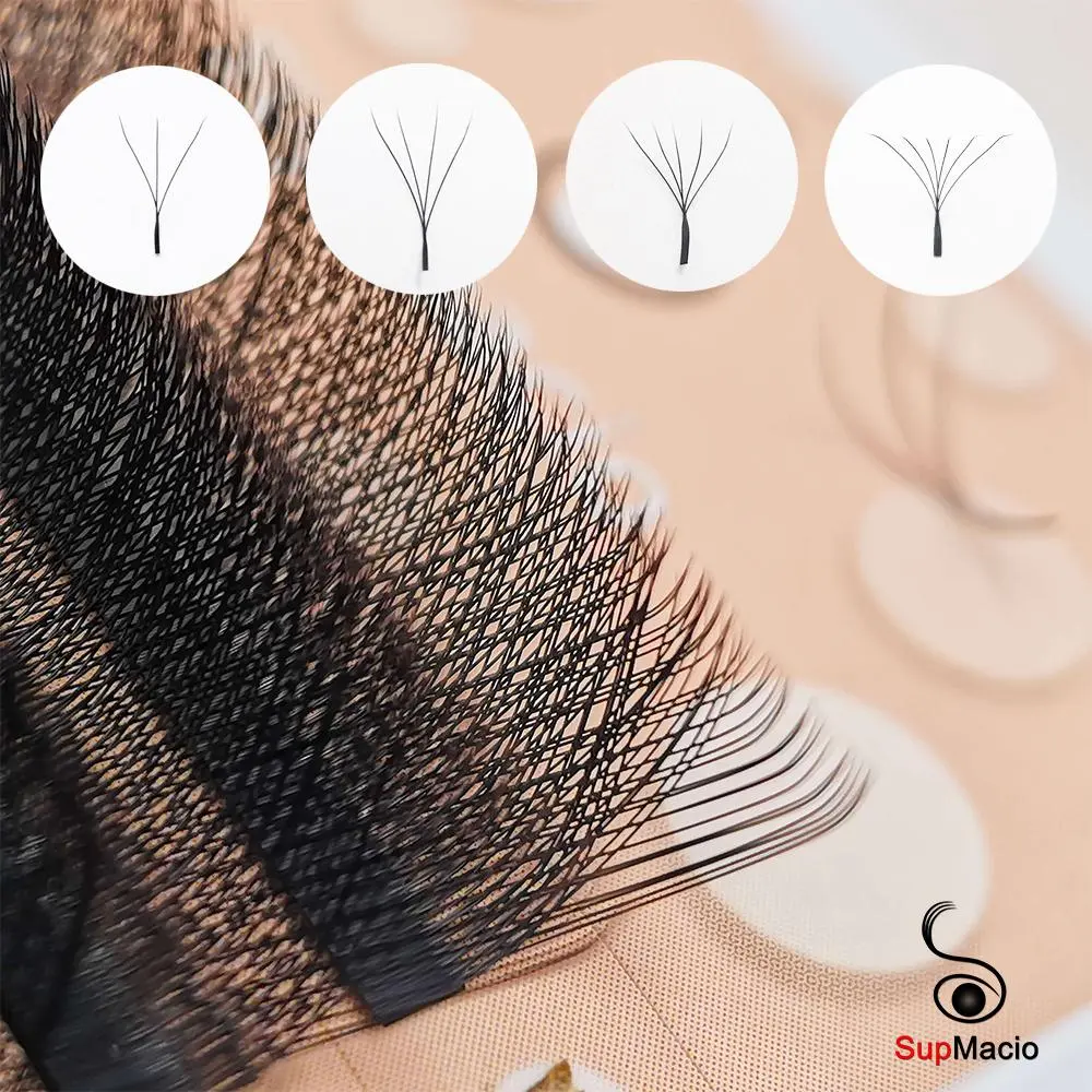 Supmacio 3D 4D 5D 6D W Lashes .07 Premade Volume Fans Premium Mink Eyelash Extension Lashes W Shape Mix Cilios 2026 New
