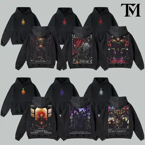 17 Design Elden Ring Nightreign Vintage Washed Hoodie, Unisex Gaming Apparel, Oversized Heavyweight Cotton Hoodie, Dark Fantasy Soulslike Streetwear, Gamer Gift For Him Her, Elden Ring Fan Merch