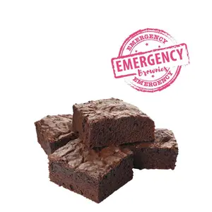 Milky Mama Emergency Lactation Brownies for Boosting Milk Supply - Chocolate Flavored, Natural Ingredients, 1 Dozen Convenient Dessert Snacks for Breastfeeding Moms Foods Iron