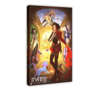 Anime RWBY Poster 2 bedroom canvas posters, hall wall art, bathroom canvas posters, home poster decoration