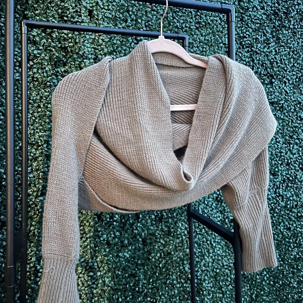 Crop Sweater Wrap