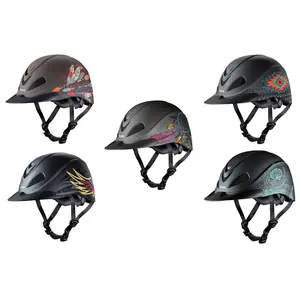 Troxel Rebel Western Riding Helmet - Low Profile Bold Graphics, ASTM/SEI Certified - Multiple Sizes