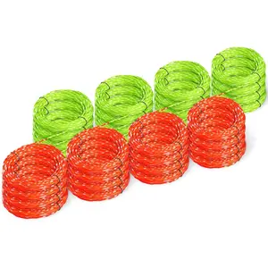 16 Pack AL2420PD Replacement Twisted Trimmer Line Compatible with  EGO 15-Inch String Trimmers Weed Eater, Dual Color Pre-Cut 0.095" 224Ft Weed Wacker String line for EGO Trimmers String