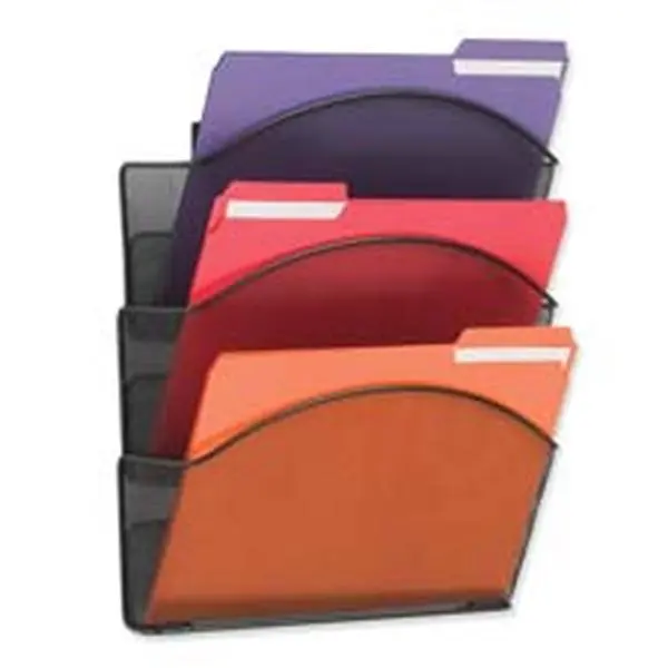 Mesh Wall Pockets- Legal- 15in.x3in.x9in.- BK