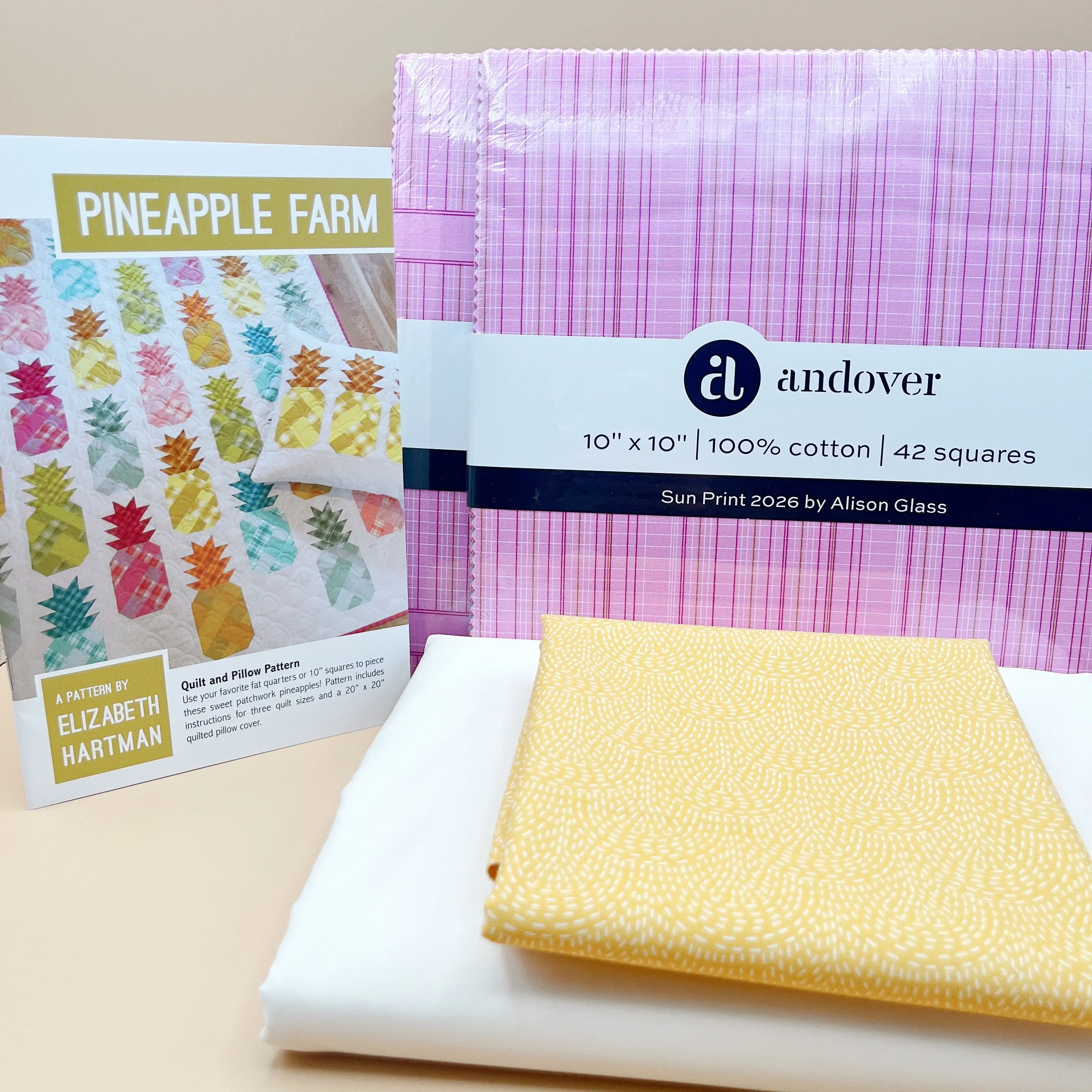 Pineapple Farm Quilt Kit featuring Sun Print 2026